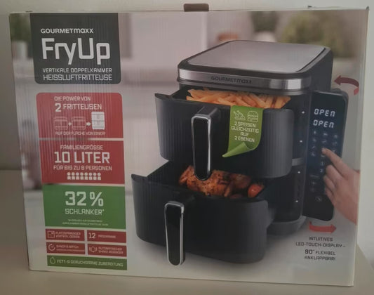 Friteuse à air chaud GOURMETmaxx 10L – Neuve