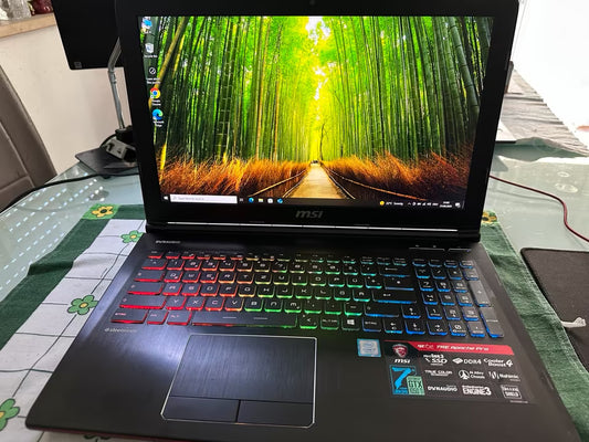 PC Portable Gamer MSI GE62 7RE Apache Pro – i7, GTX 1050Ti, 16 Go RAM, SSD 512 Go